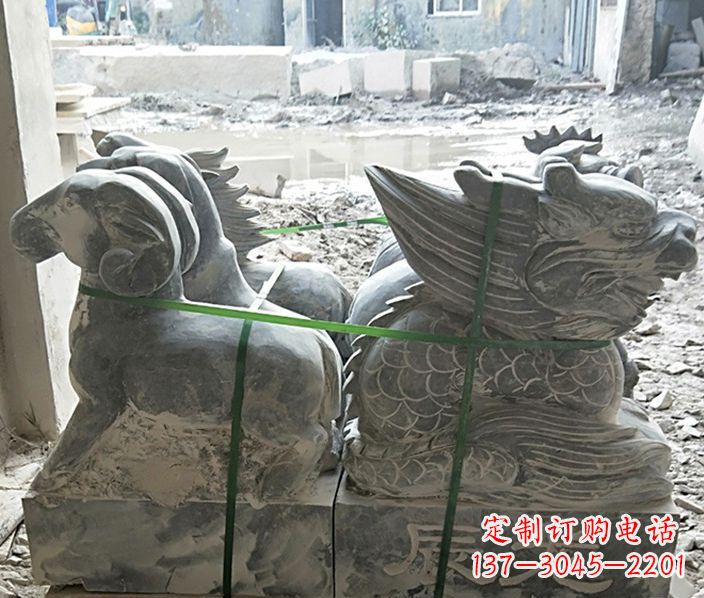 辽宁12生肖公园动物石雕
