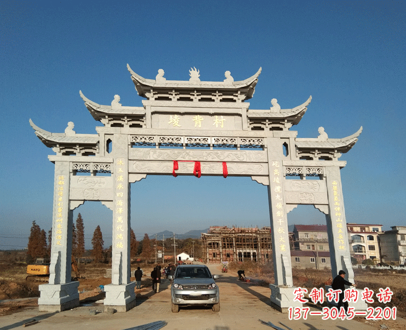 辽宁全国著名景点石雕牌坊