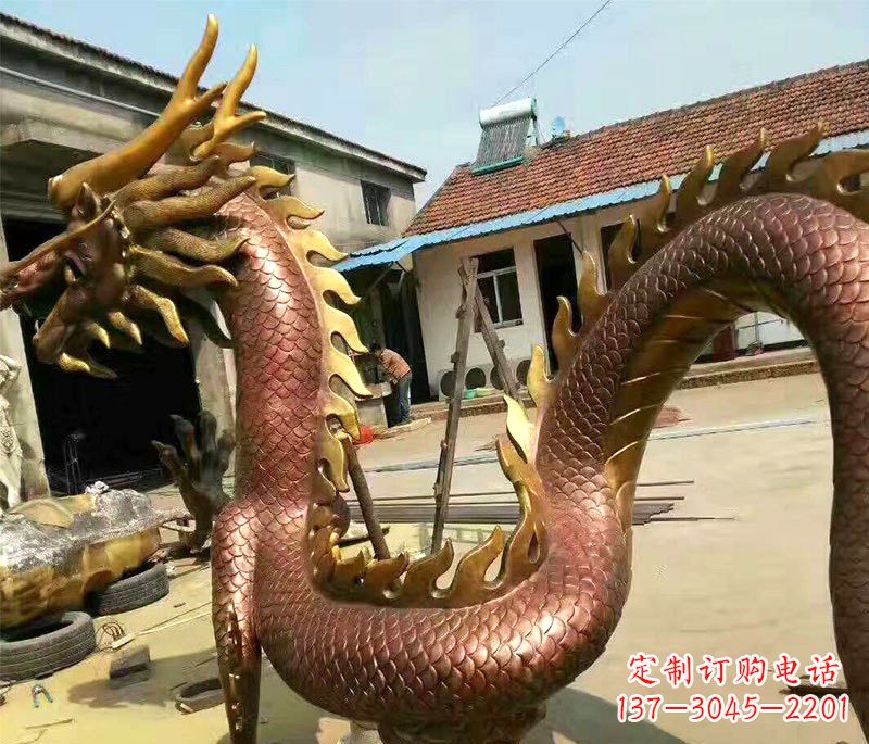 辽宁古典精致巨龙铜雕