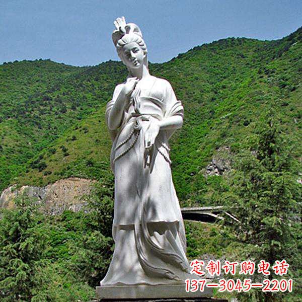 辽宁褒姒汉白玉石雕像-中国古代(西周时期)美女雕塑