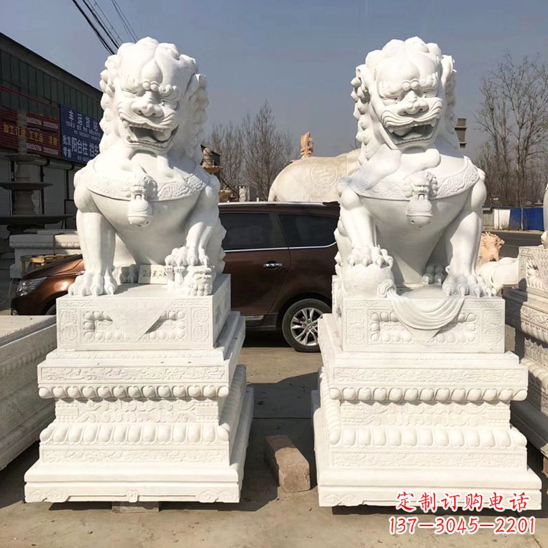 辽宁新精美汉白玉狮子