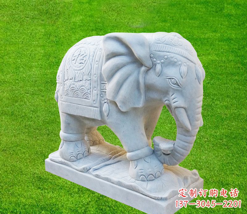 辽宁雕刻精美大象石雕
