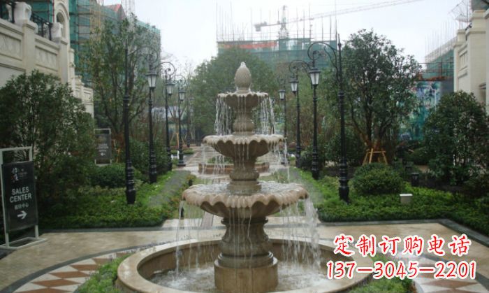 辽宁别墅景观大型喷泉石雕 (2)