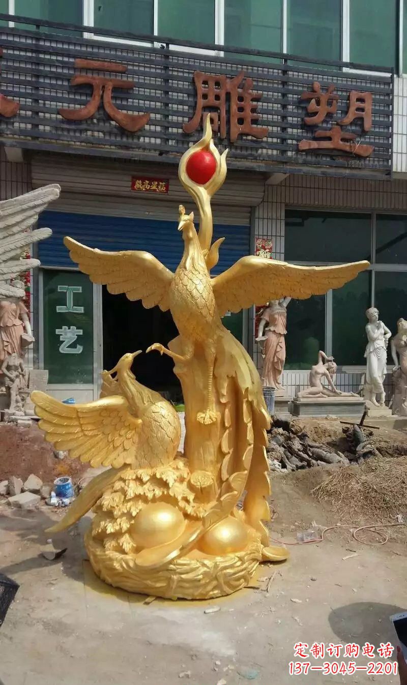 辽宁玻璃钢雕刻的凤凰之美
