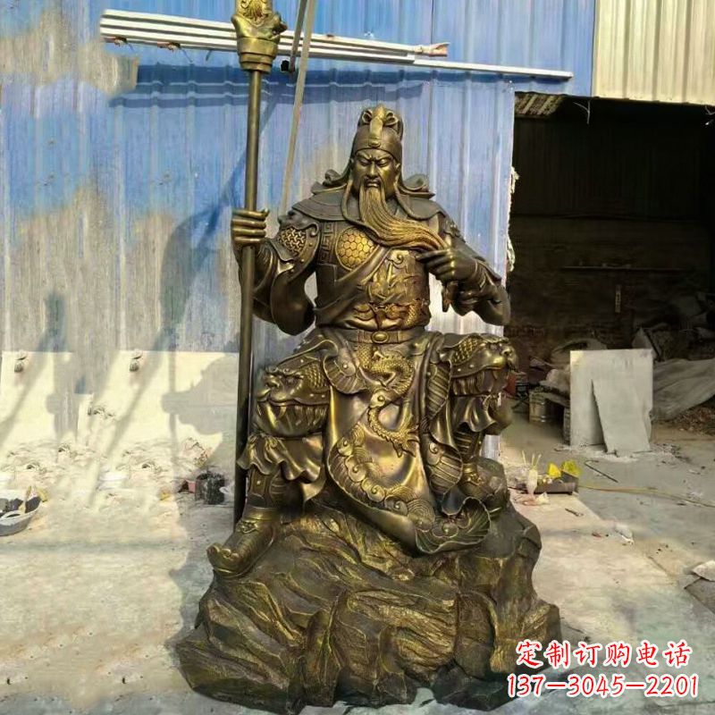 辽宁玻璃钢制作的关羽雕塑