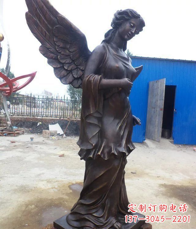辽宁玻璃钢仿铜欧式女人雕塑