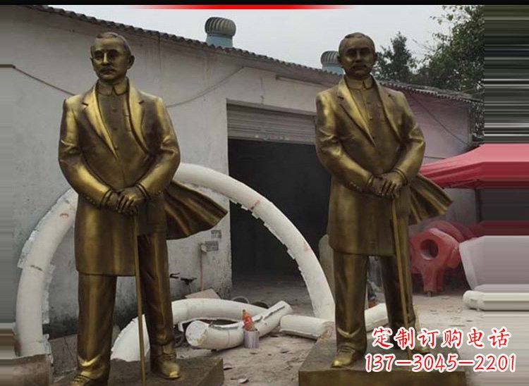 辽宁玻璃钢仿铜孙中山雕塑