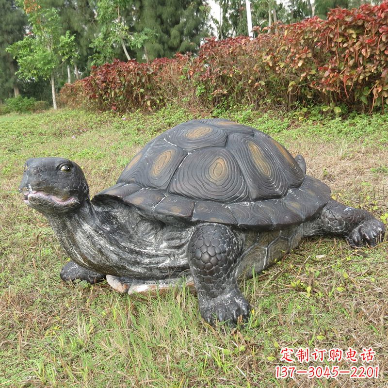 辽宁玻璃钢乌龟雕塑传承古老文化