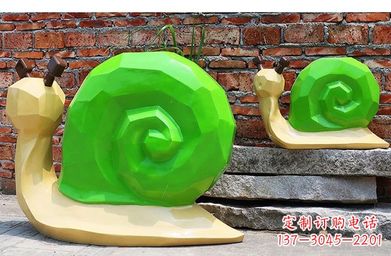 辽宁玻璃钢蜗牛雕塑——浪漫又充满灵感