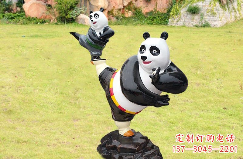 辽宁玻璃钢卡通熊猫雕塑的艺术之美