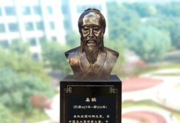 辽宁玻璃钢扁鹊著名医生半身像雕塑