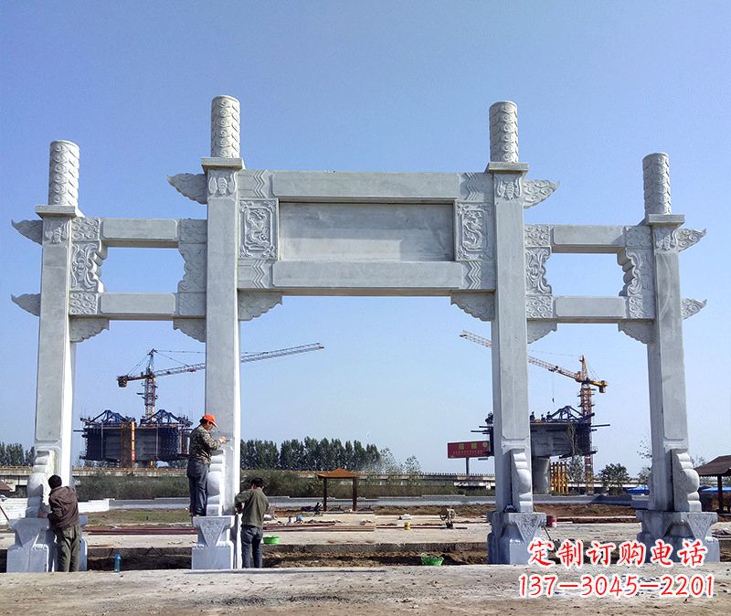 辽宁玻璃钢牌坊雕塑美丽的艺术与历史结合