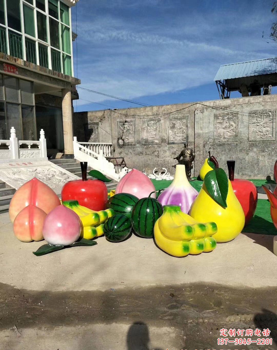 辽宁玻璃钢水果雕塑一种别致的艺术
