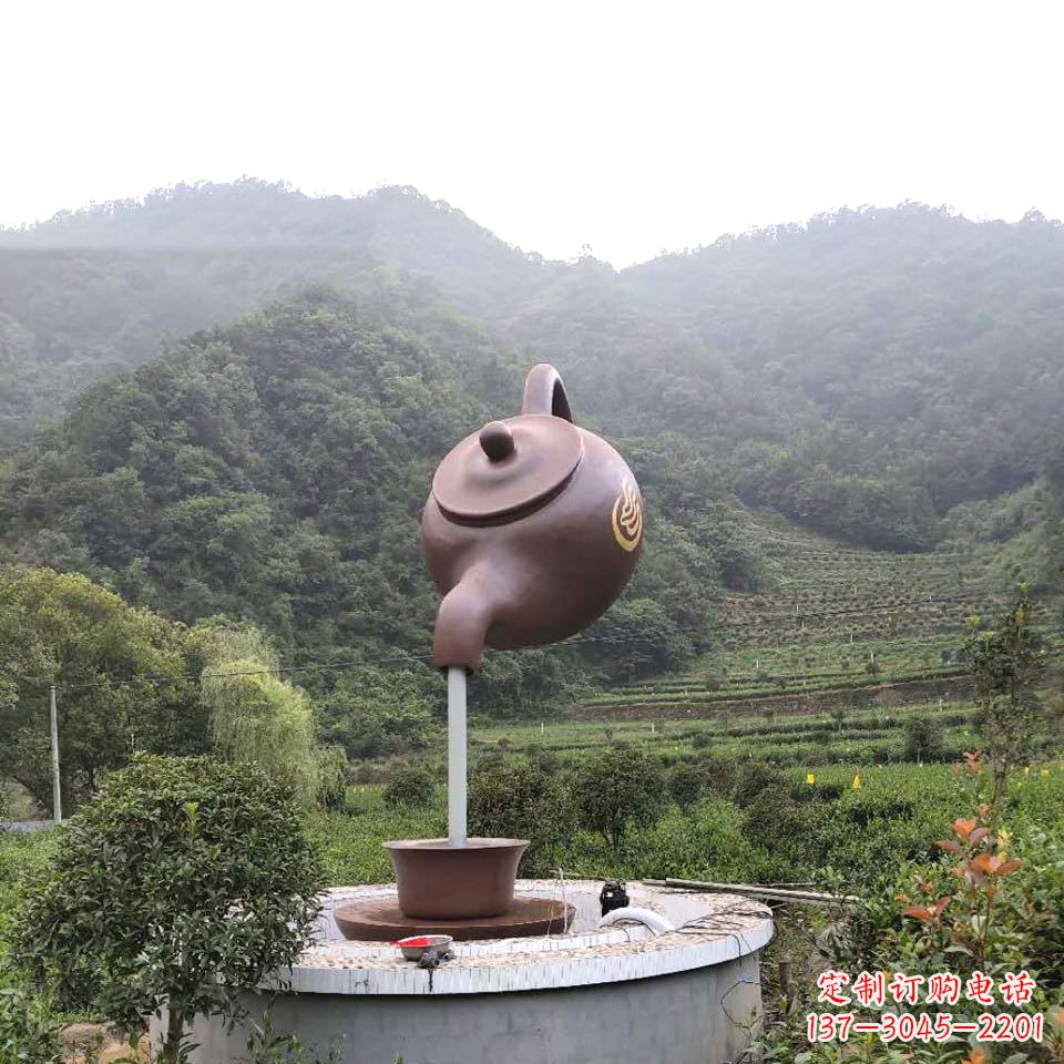 辽宁玻璃钢天壶喷泉精致而神奇的雕塑