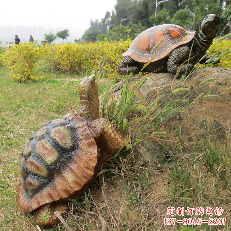 辽宁玻璃钢乌龟雕塑别致而古朴