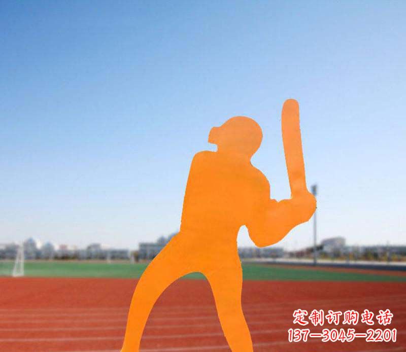 辽宁不锈钢棒球雕塑精美的艺术品