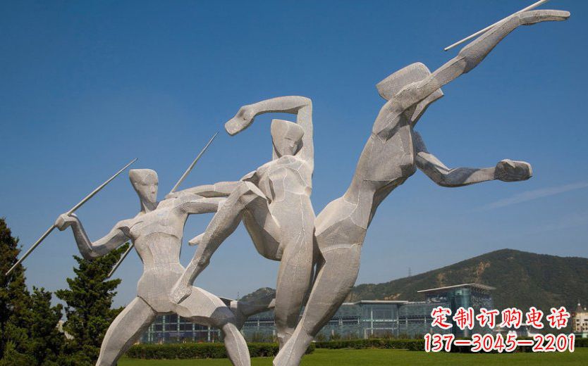 辽宁不锈钢标枪雕塑一种新型的艺术形式