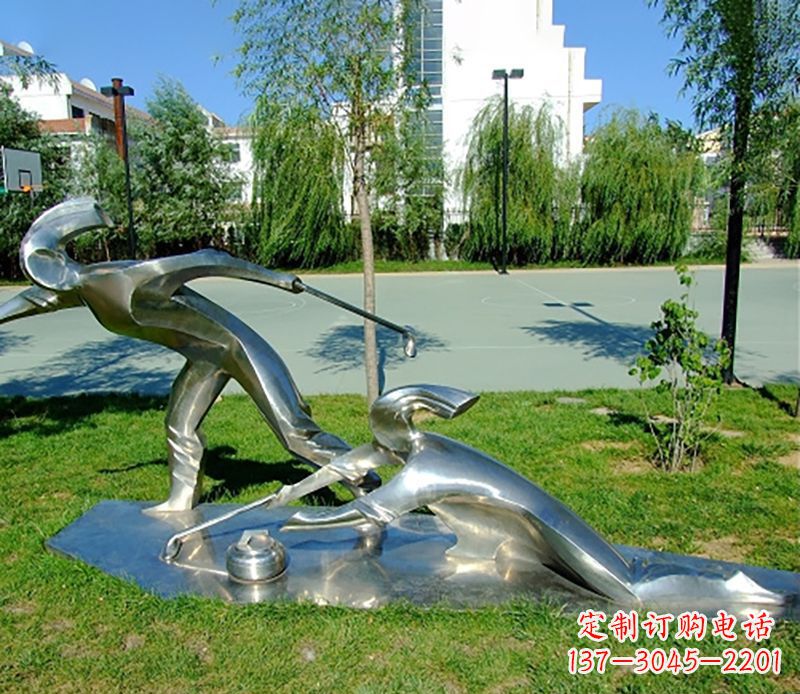 辽宁不锈钢冰壶雕塑艺术与实用的完美结合