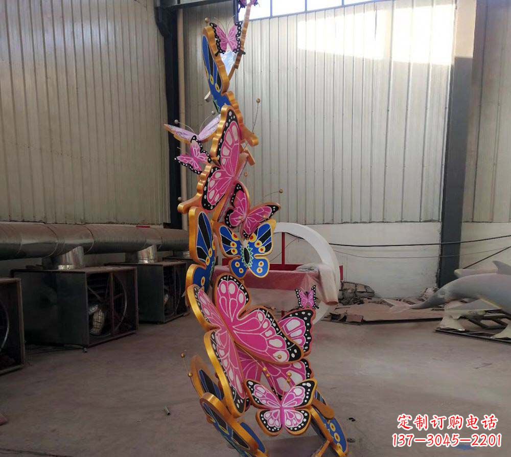 辽宁精致绚丽的不锈钢蝴蝶雕塑