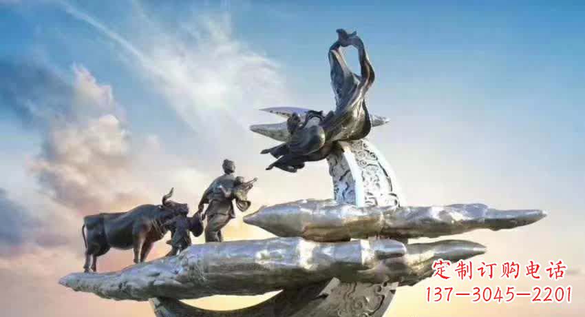 辽宁不锈钢嫦娥奔月雕塑