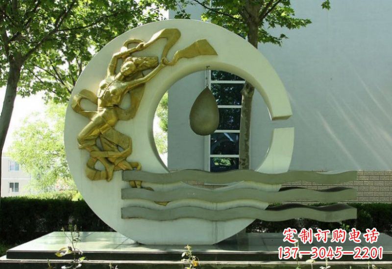 辽宁不锈钢嫦娥奔月雕塑——传承中华文化