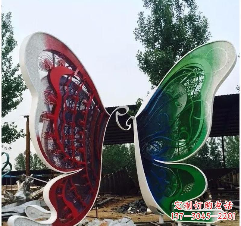 辽宁不锈钢城市彩色蝴蝶雕塑——美丽的视觉盛宴