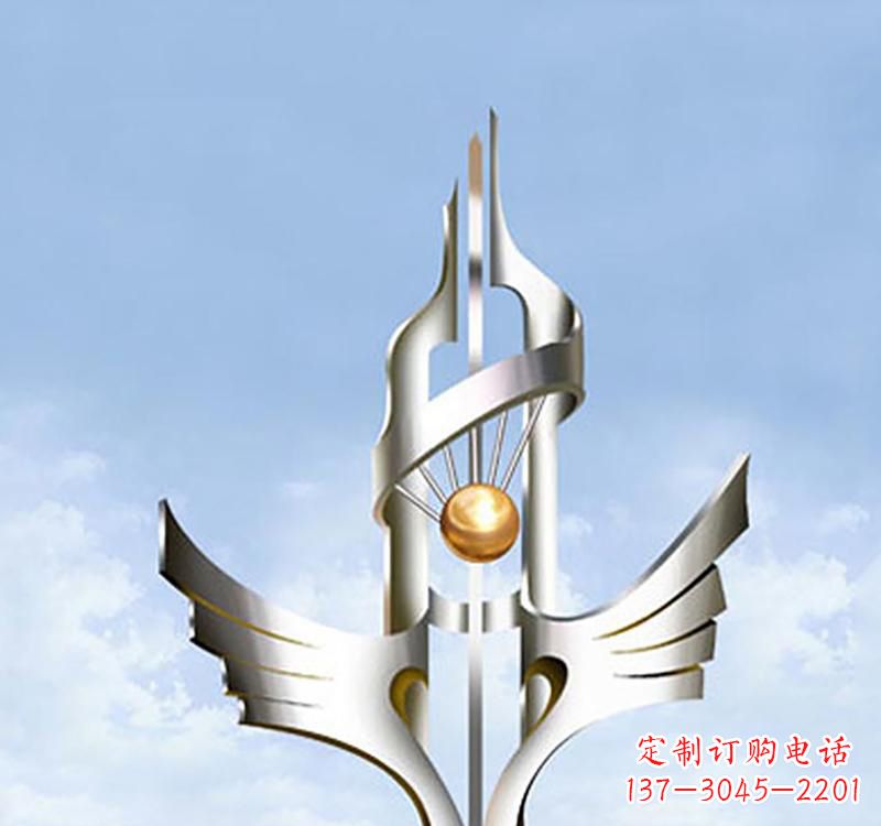 辽宁不锈钢抽象创意翅膀雕塑