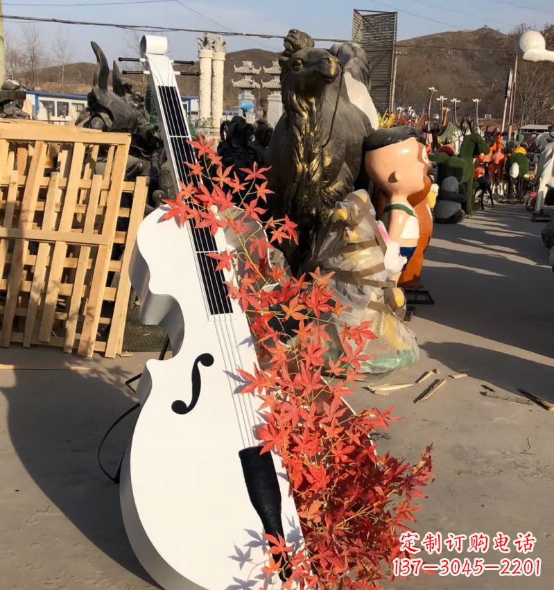 辽宁不锈钢大提琴雕塑—精致的艺术精品