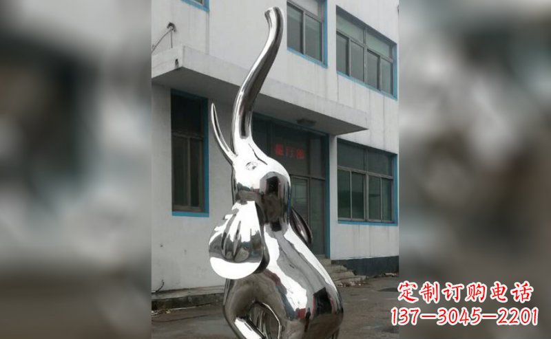 辽宁精致的不锈钢大象雕塑