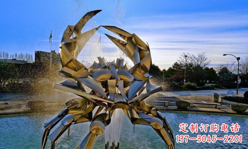 辽宁精美不锈钢螃蟹雕塑