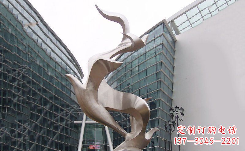 辽宁不锈钢大雁雕塑