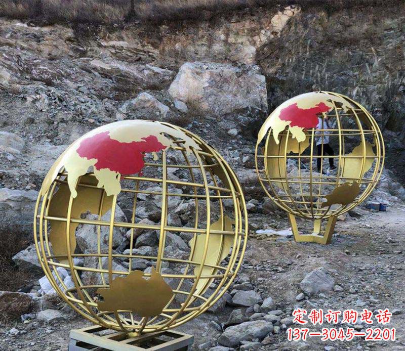 辽宁不锈钢制作的地球雕塑