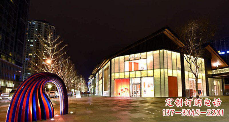 辽宁不锈钢拱门雕塑——点缀街边景观