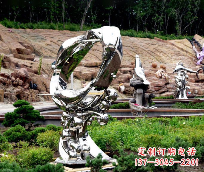 辽宁不锈钢海豚雕塑——精致的艺术品