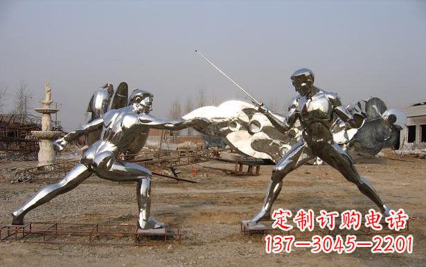 辽宁不锈钢雕刻的运动员雕塑