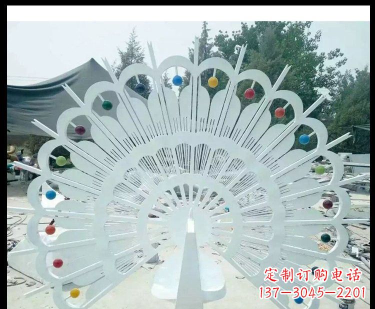 辽宁精美不锈钢孔雀雕塑