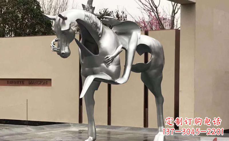 辽宁不锈钢骑马雕塑精美外形与经久耐用
