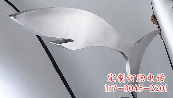 辽宁不锈钢鲨鱼雕塑艺术精品