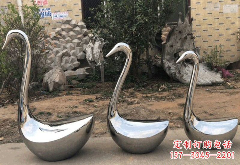 辽宁不锈钢制作的天鹅雕塑