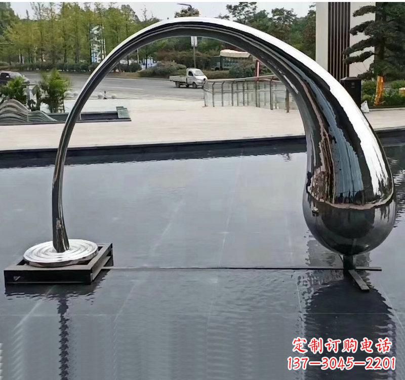 辽宁不锈钢大型水滴雕塑让艺术融入生活