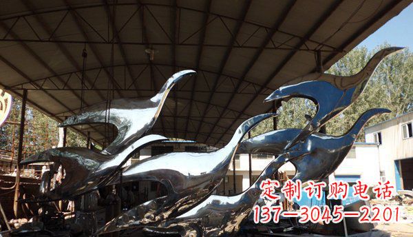 辽宁不锈钢大雁雕塑给环境带来生机