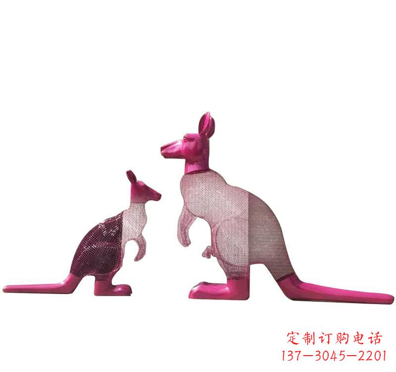 辽宁不锈钢袋鼠雕塑——传承澳大利亚文化