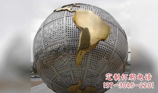 辽宁不锈钢地球雕塑传承人类文明的精神象征