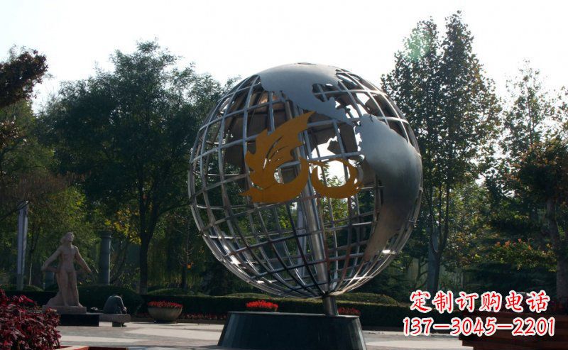 辽宁不锈钢地球雕塑一件具有意义的艺术品