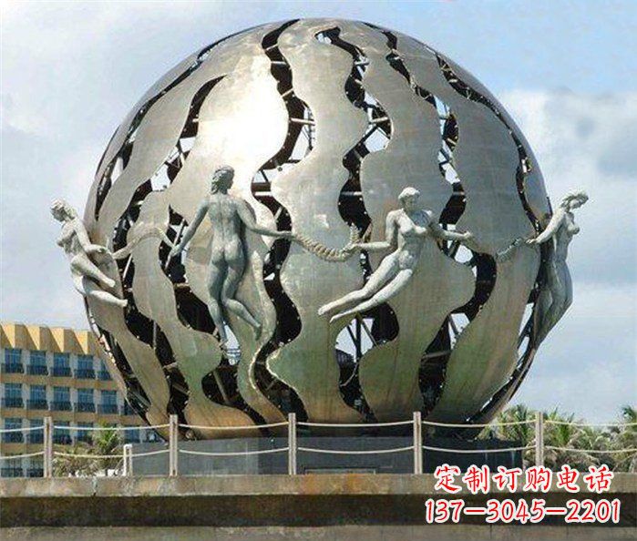 辽宁不锈钢地球雕塑一座精致而又充满着力量的艺术作品