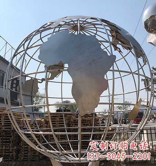 辽宁不锈钢地球仪雕塑精美的艺术作品