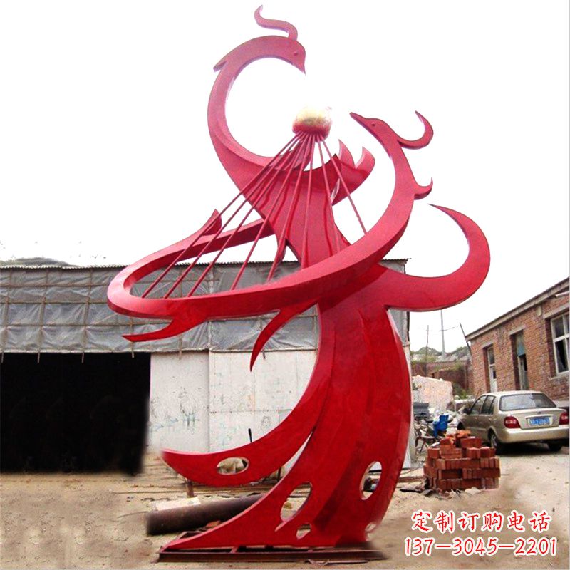 辽宁不锈钢凤凰雕塑绚丽多彩的艺术瑰宝