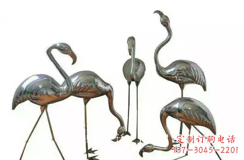 辽宁不锈钢火烈鸟雕塑——美丽的自然之美