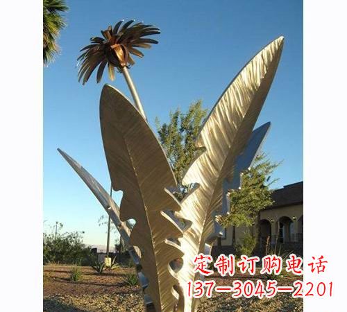 辽宁不锈钢蒲公英雕塑——点缀公园美景