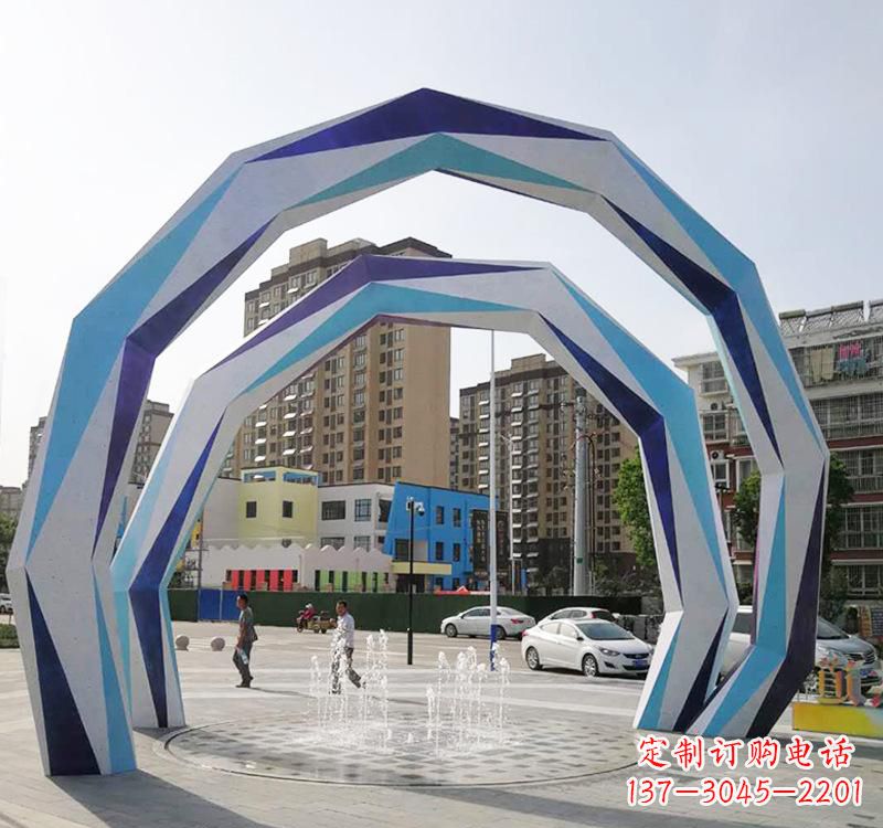 辽宁不锈钢拱门雕塑令人惊叹的艺术品